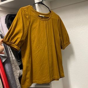 Madewell mustard brown T-shirt